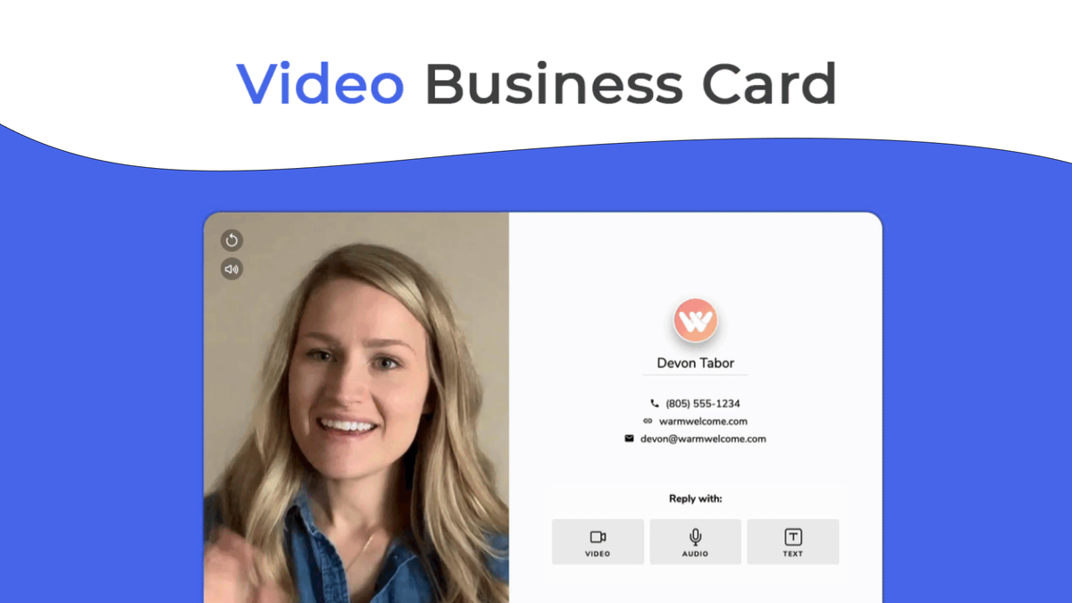 Video business card
