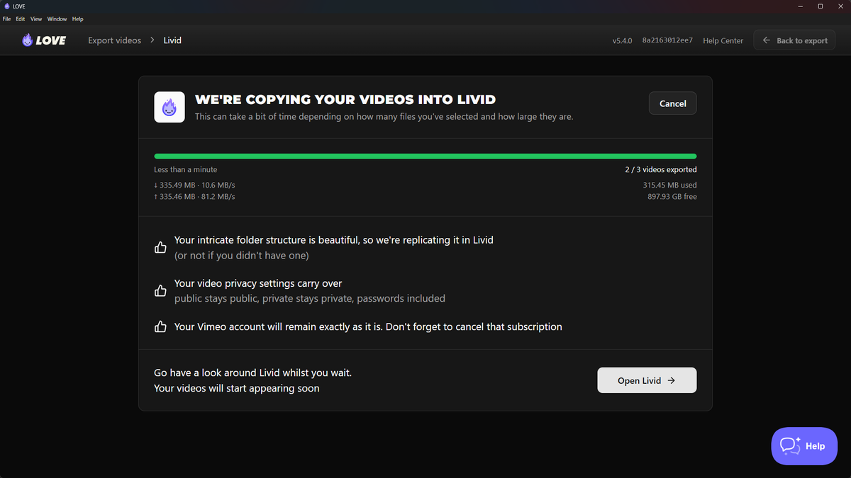 Move your Vimeo library seamlessly