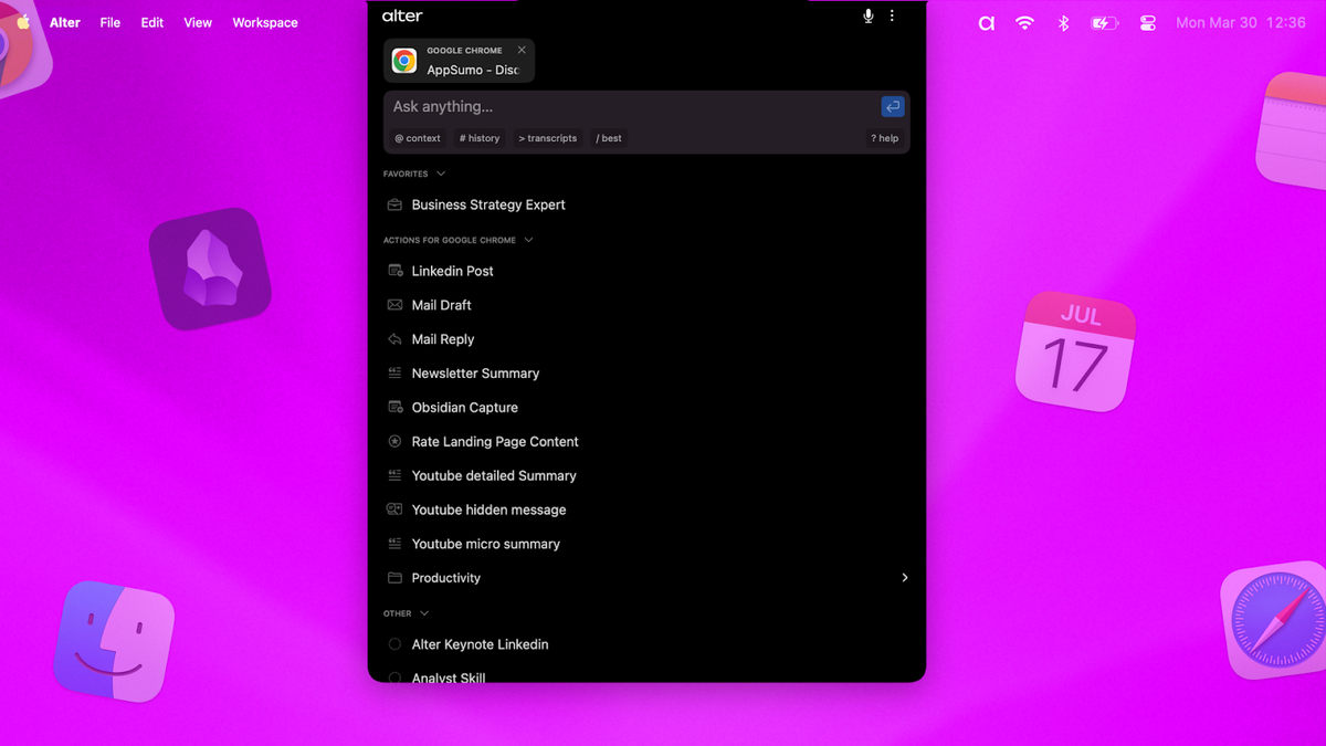 Work across every app from one place