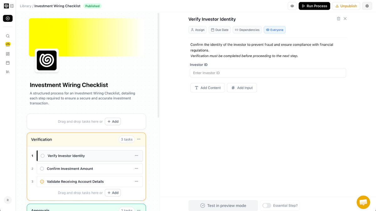 Create processes your team will actually use