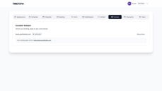 TimeTuna custom domain settings screen thumbnail