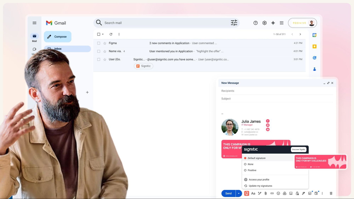 Keep your team's signatures on-brand