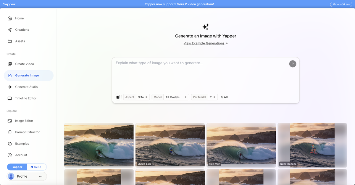 Create stunning AI images