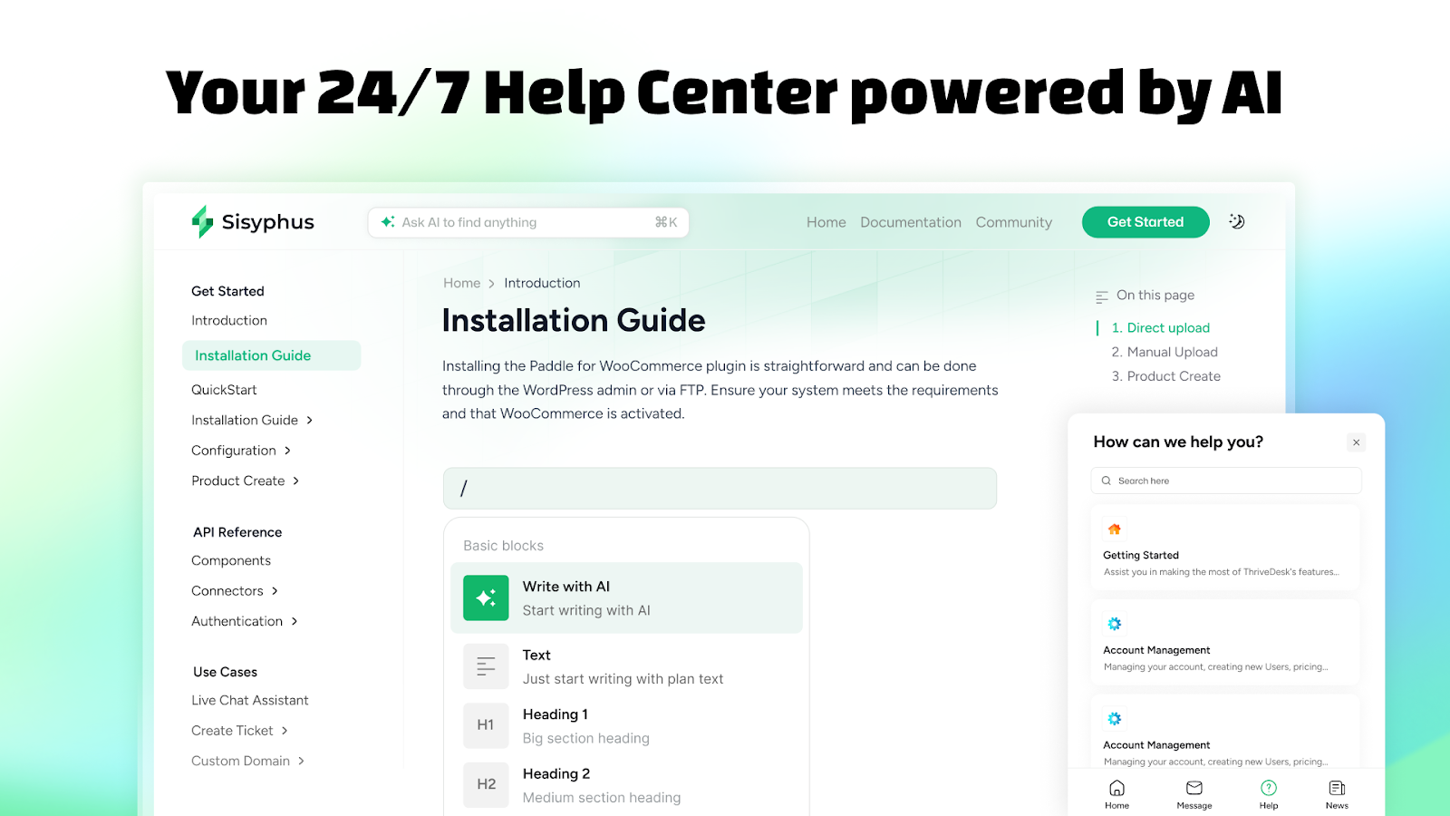 24/7 Help Center