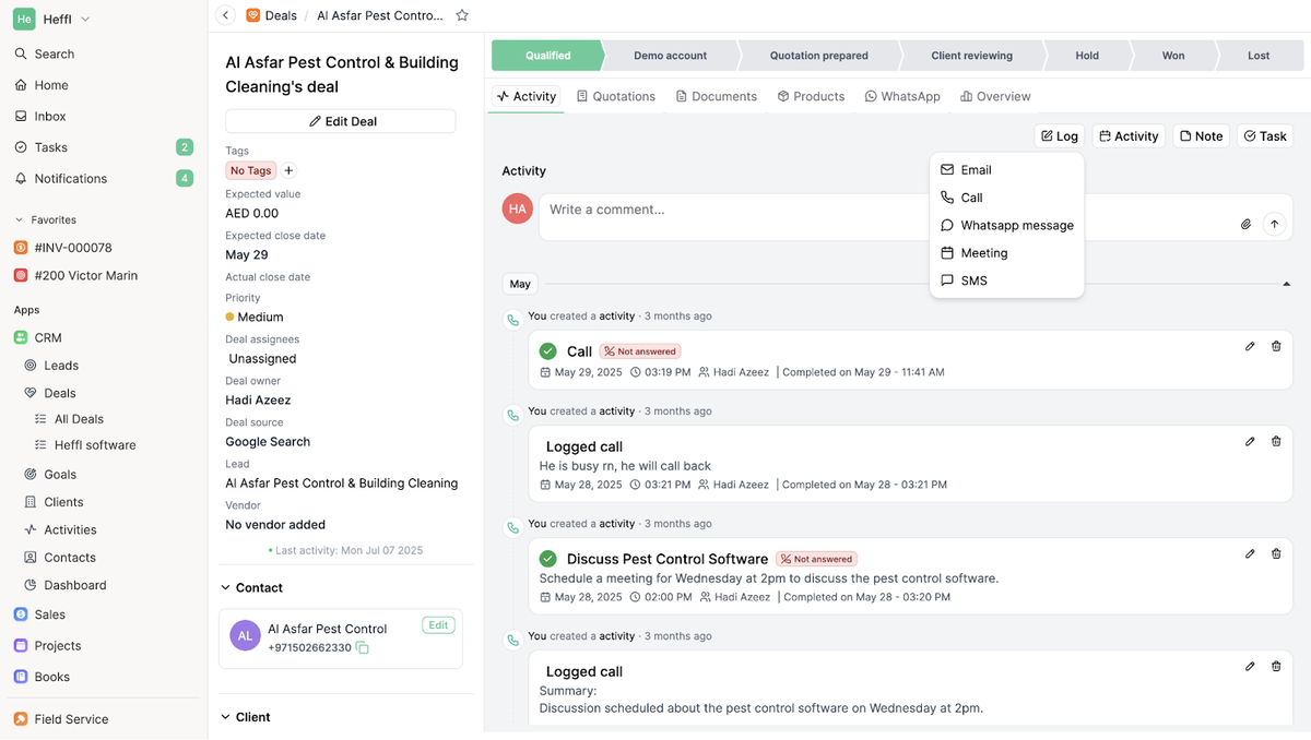 Close more deals with a simple CRM