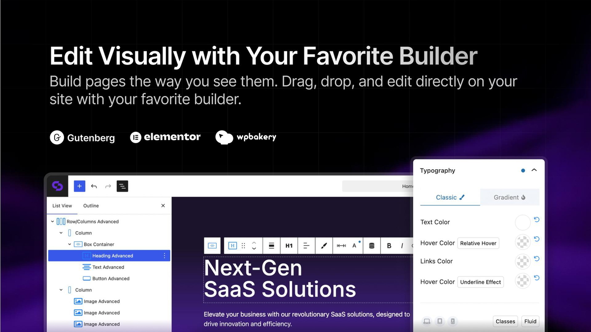 Create faster with drag-and-drop functionality