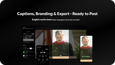 Captioning and export thumbnail
