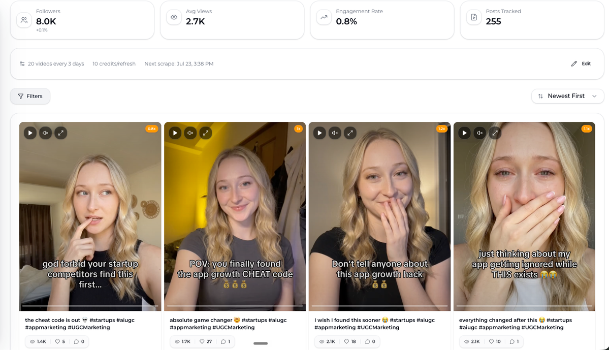 Account spy