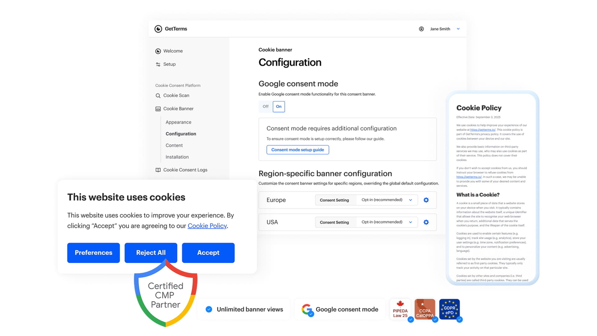 Automate user consent management