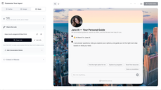 Sharing AI agent via link or embed thumbnail