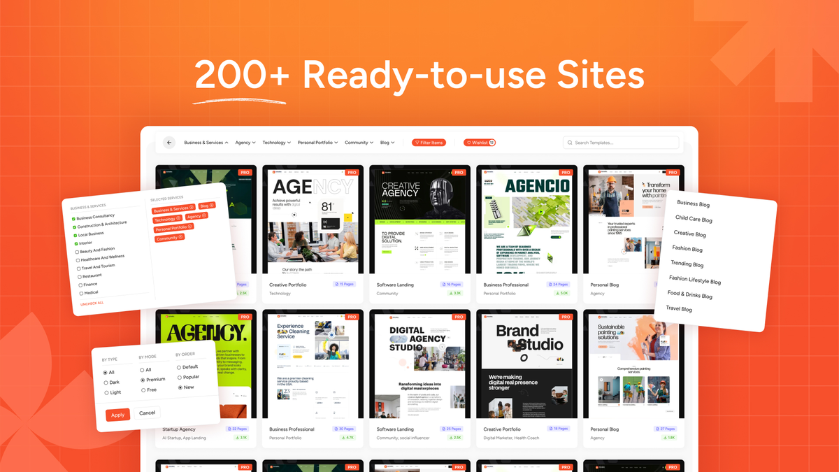 Save time with 200+ templates