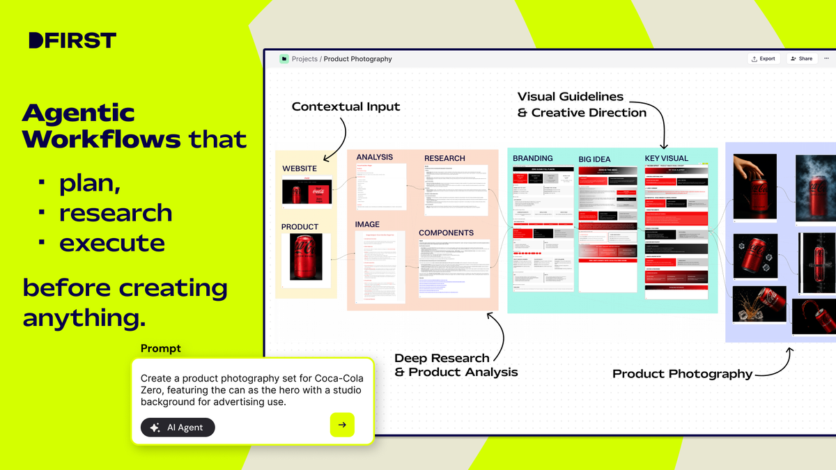 AI agent workflow interface