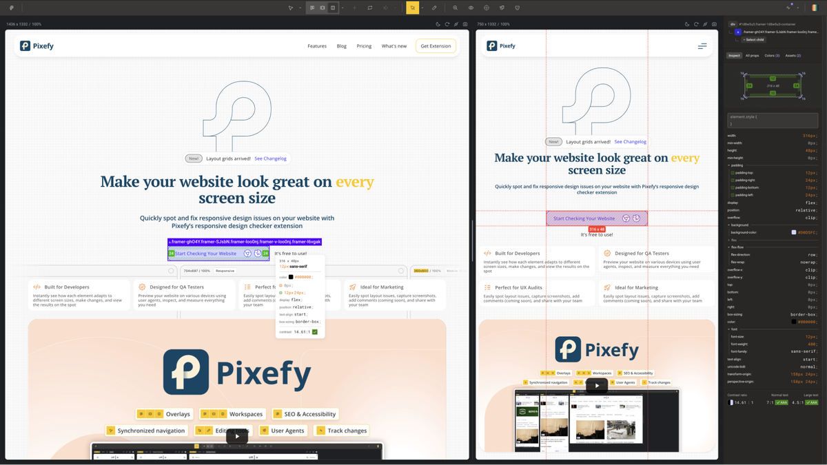 Edit any element without opening DevTools