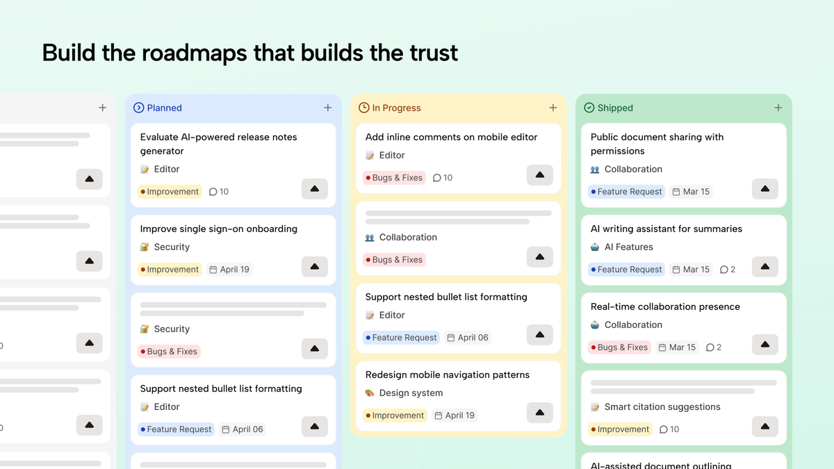 Roadmaps