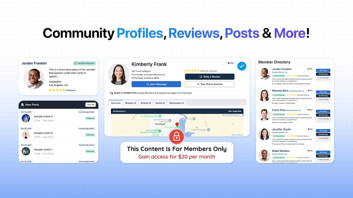 Turn your membership directory into a community