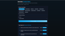 Content idea generation thumbnail