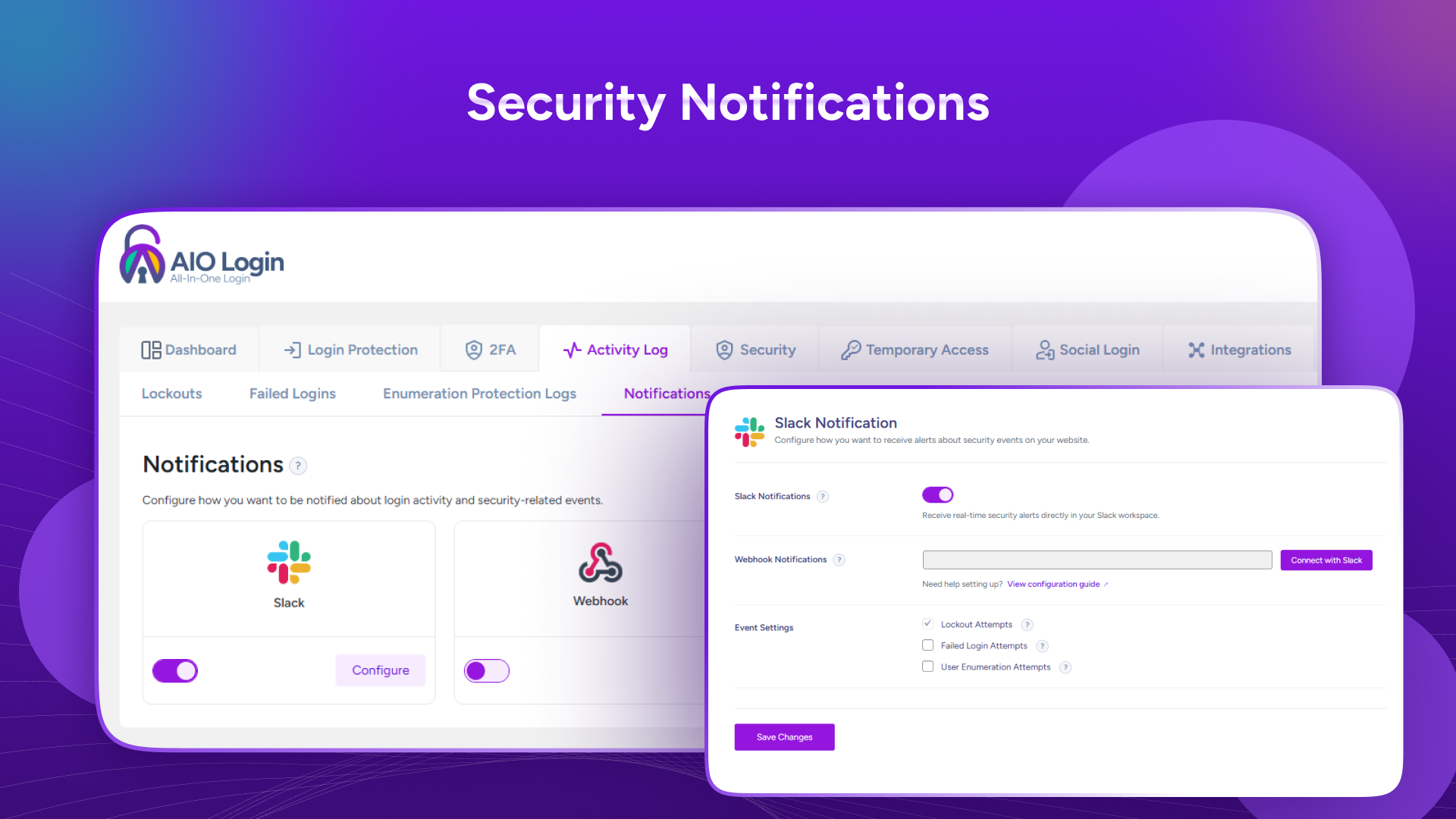 Security notifications