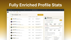 Enriched profile stats thumbnail