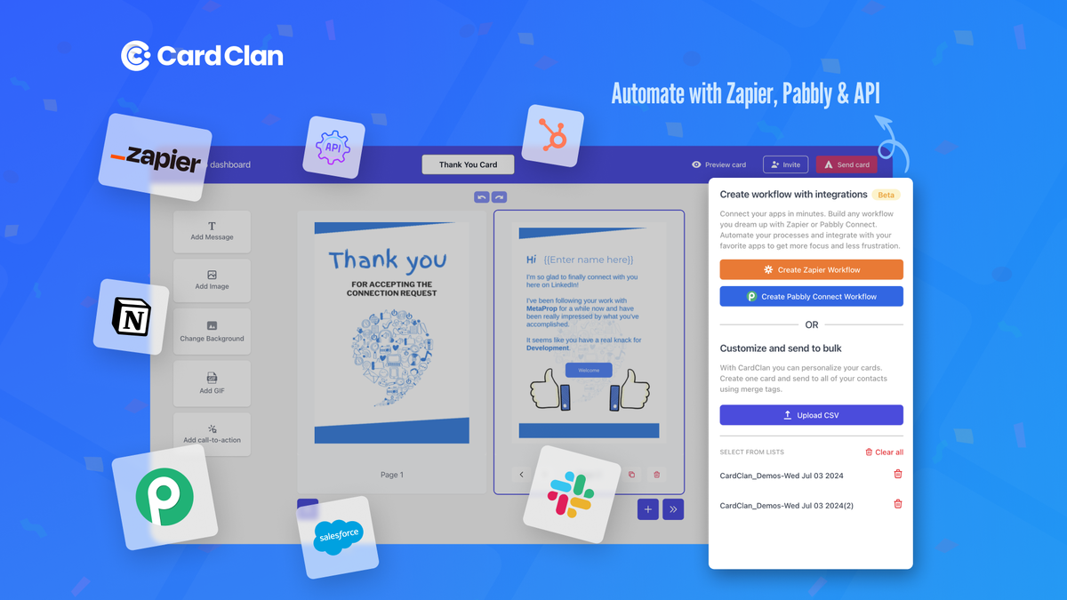 Send the right card, at the right time