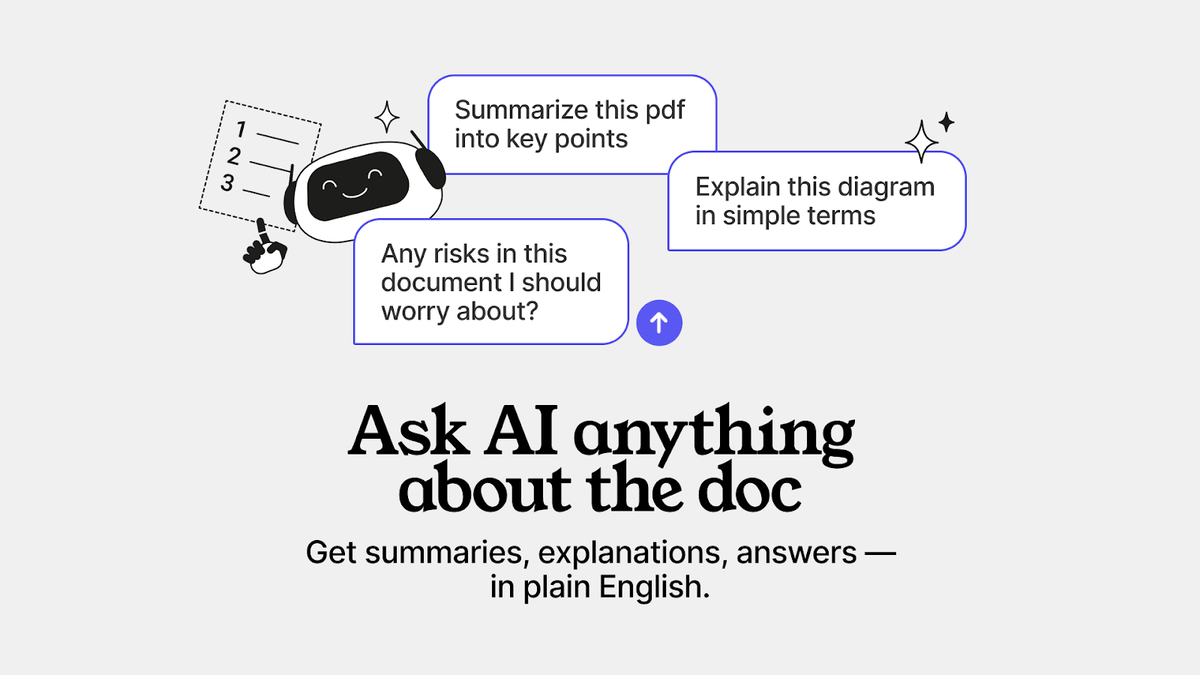 Ask AI about any document