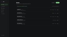 Scan history dashboard thumbnail