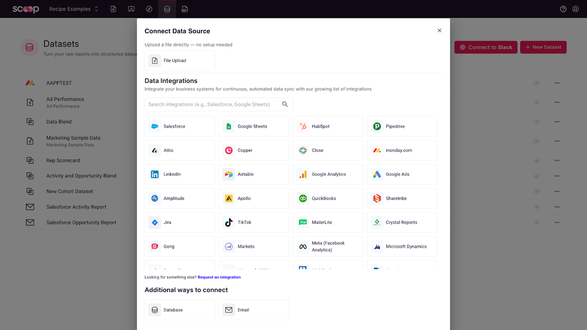 Connect your data in one workspace