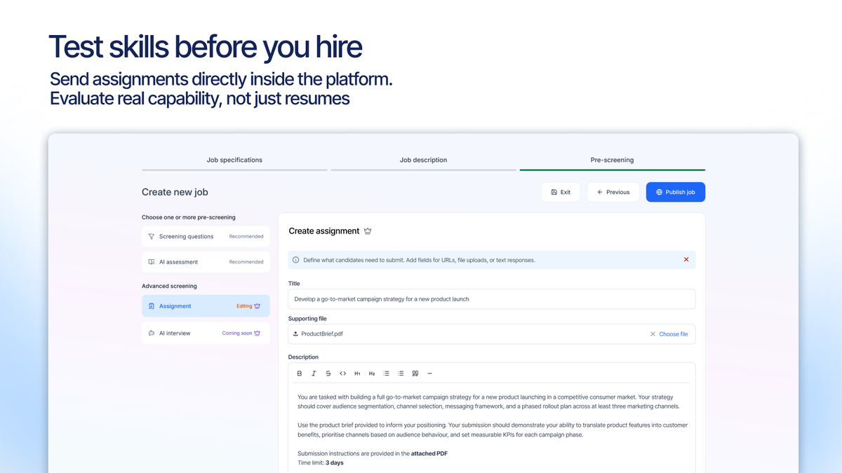See how candidates actually work
