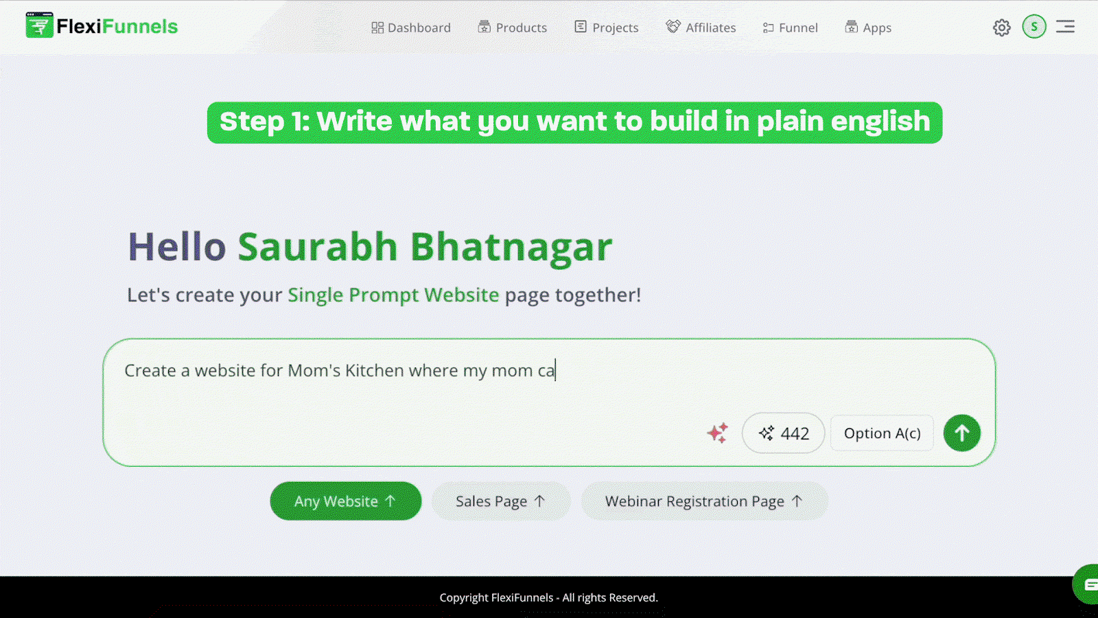 AI page builder