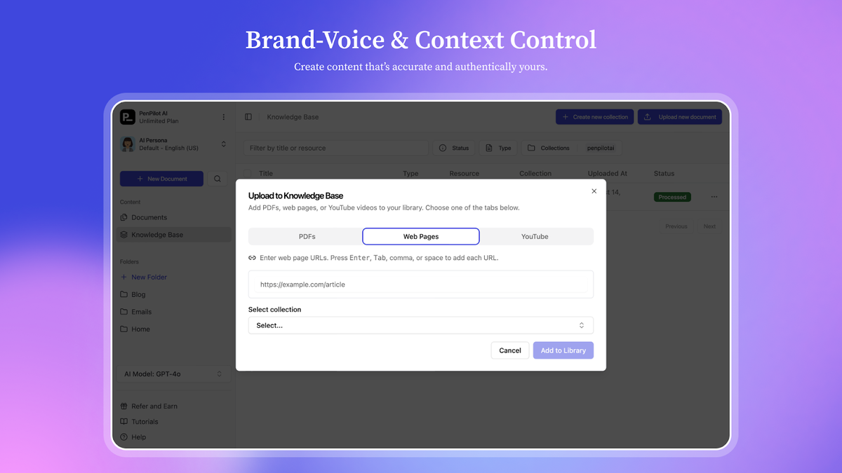 Create content that sounds like you
