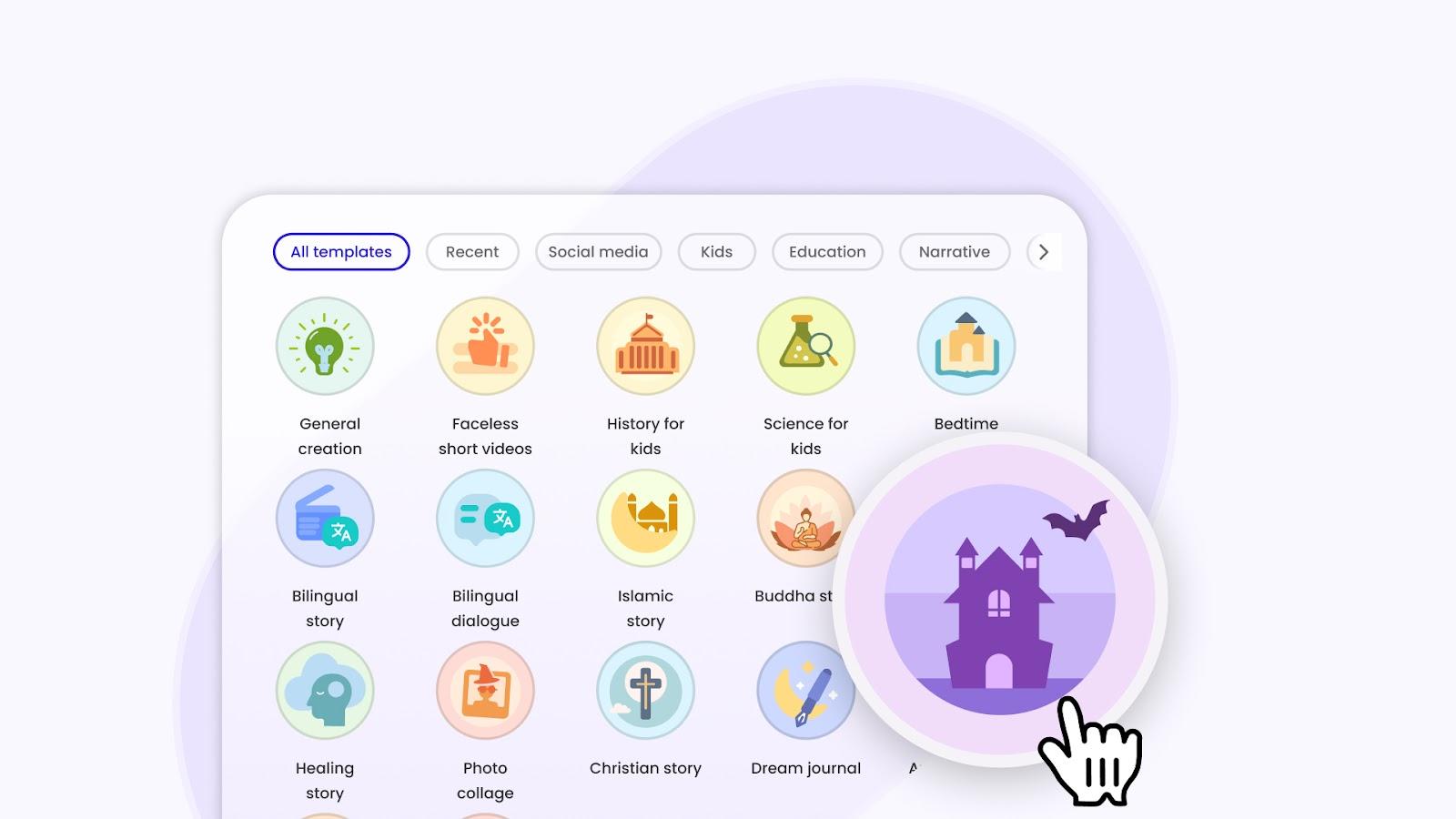 Animated video templates
