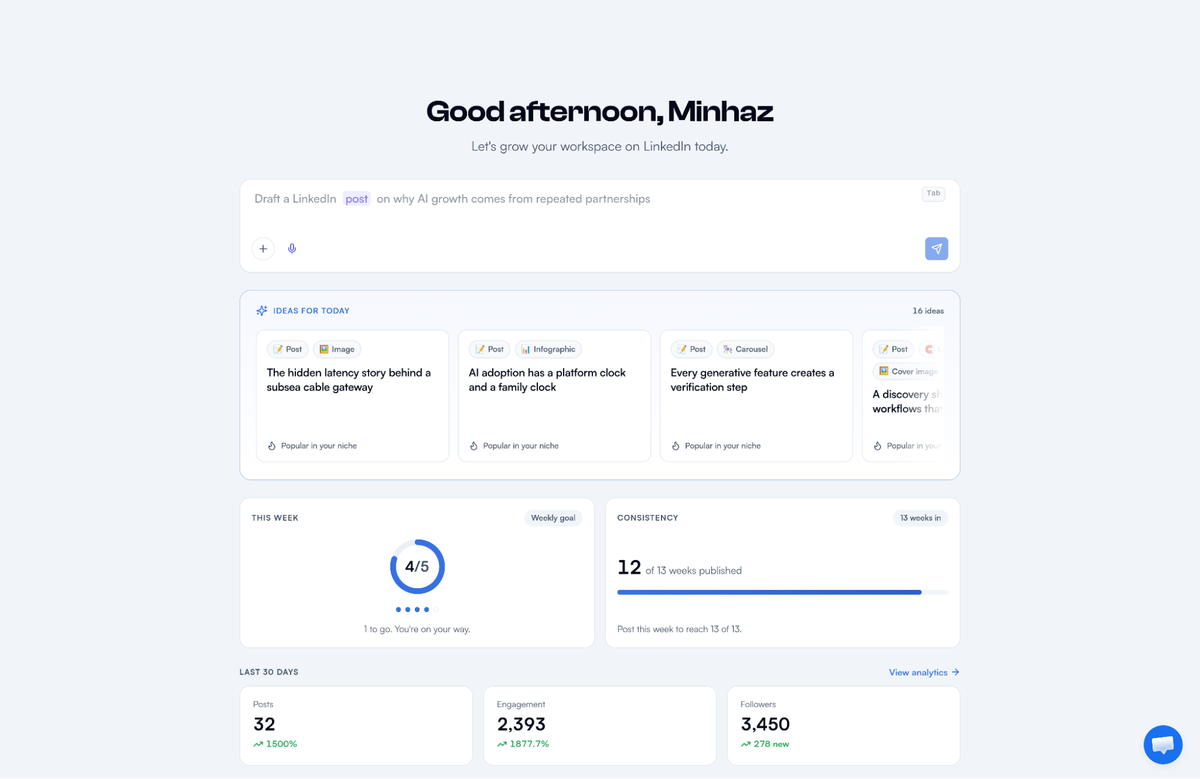 Whip up posts at scale with AI