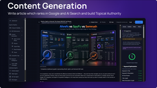 AI content generation workspace thumbnail
