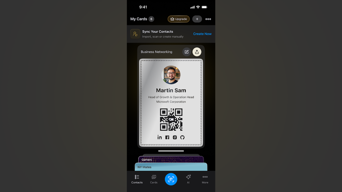 Digital card gallery