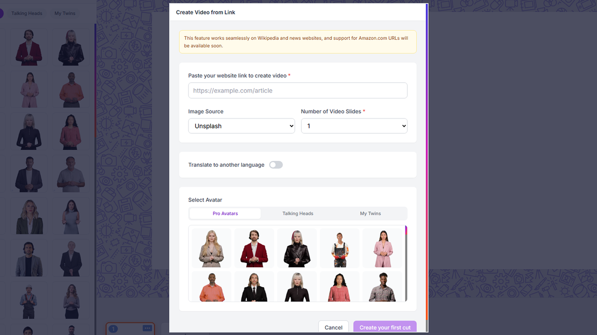 Turn any content into a presenter video