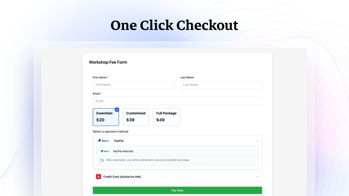 Offer a seamless one-click checkout