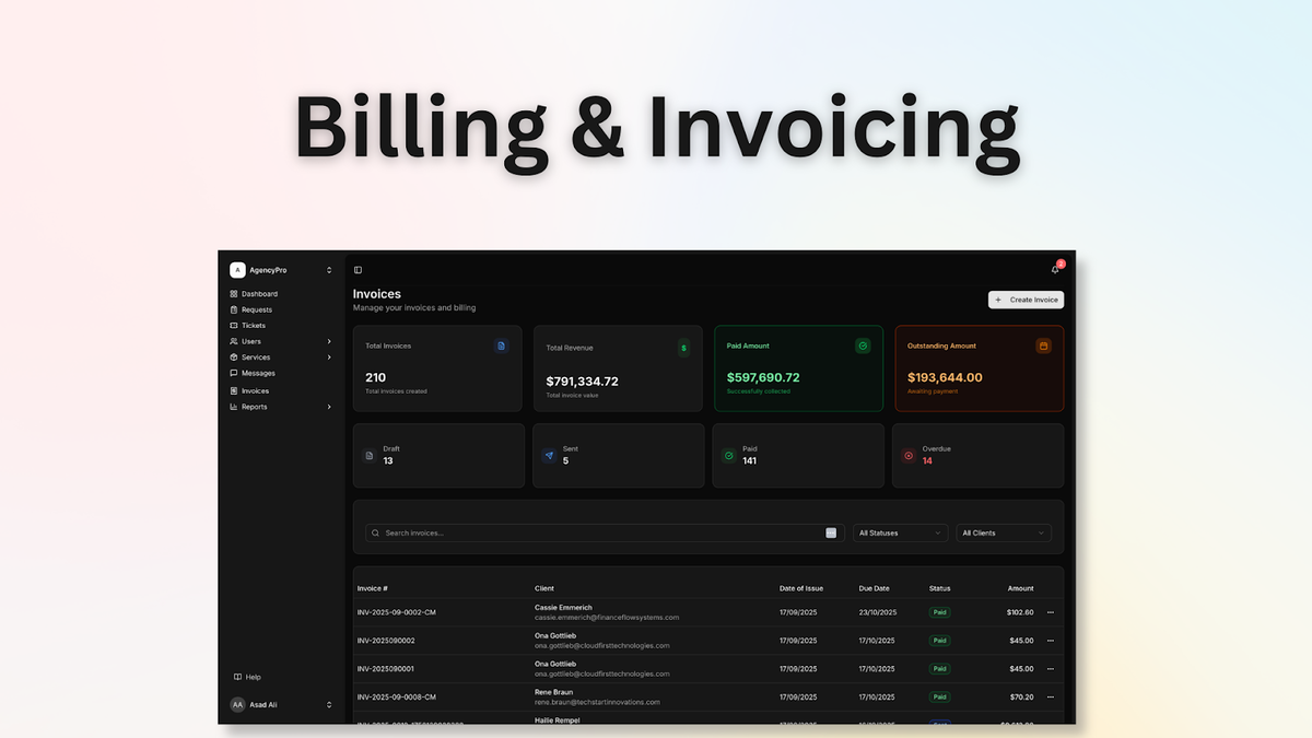 Automate billing and invoicing