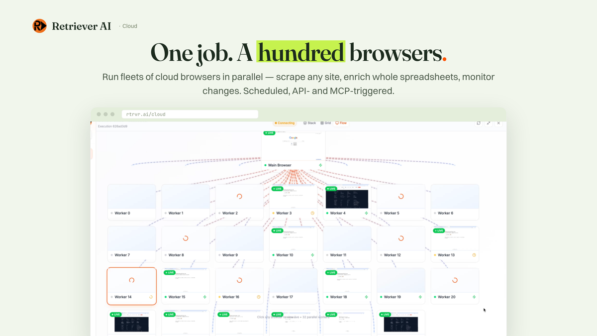 Cloud browsers running in parallel