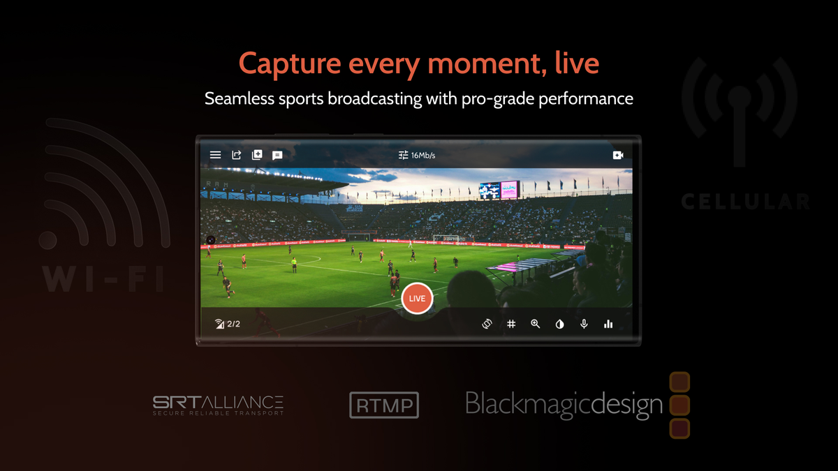 Stream broadcasts right from your phone