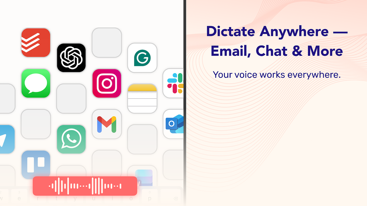 Dictate anywhere, in any desktop app