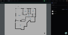 Interactive floorplan and navigation thumbnail