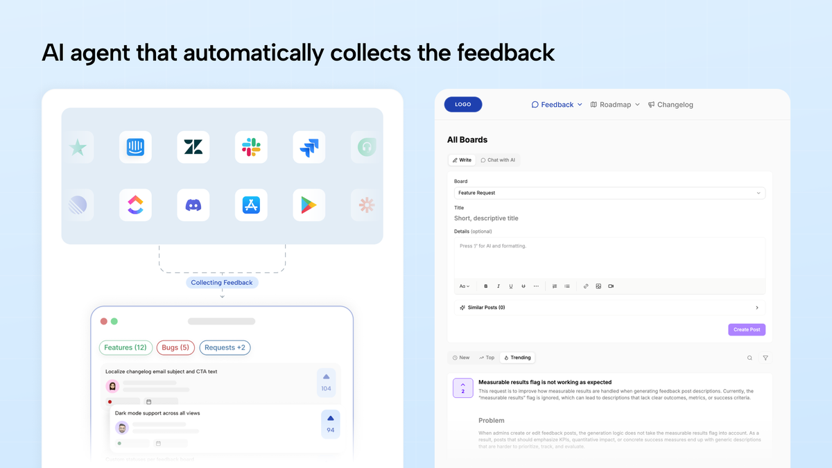 Collect feedback from every channel