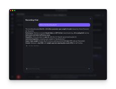 AI summary and recording chat thumbnail