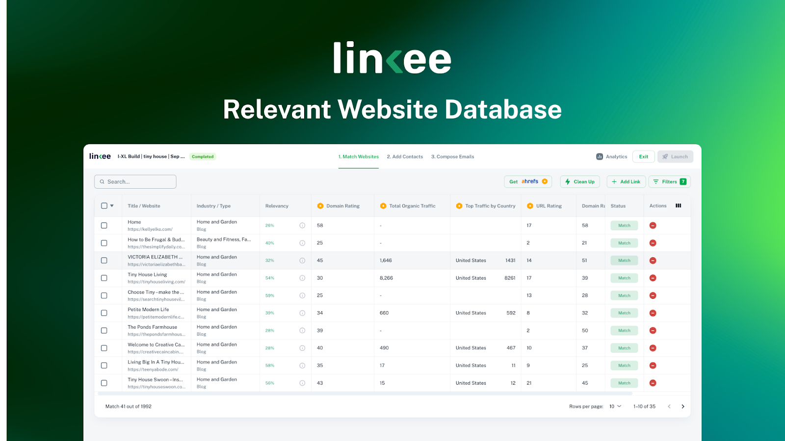 Website database