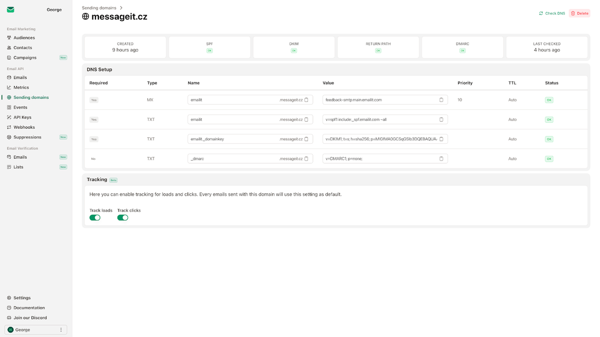 Add and verify your domains
