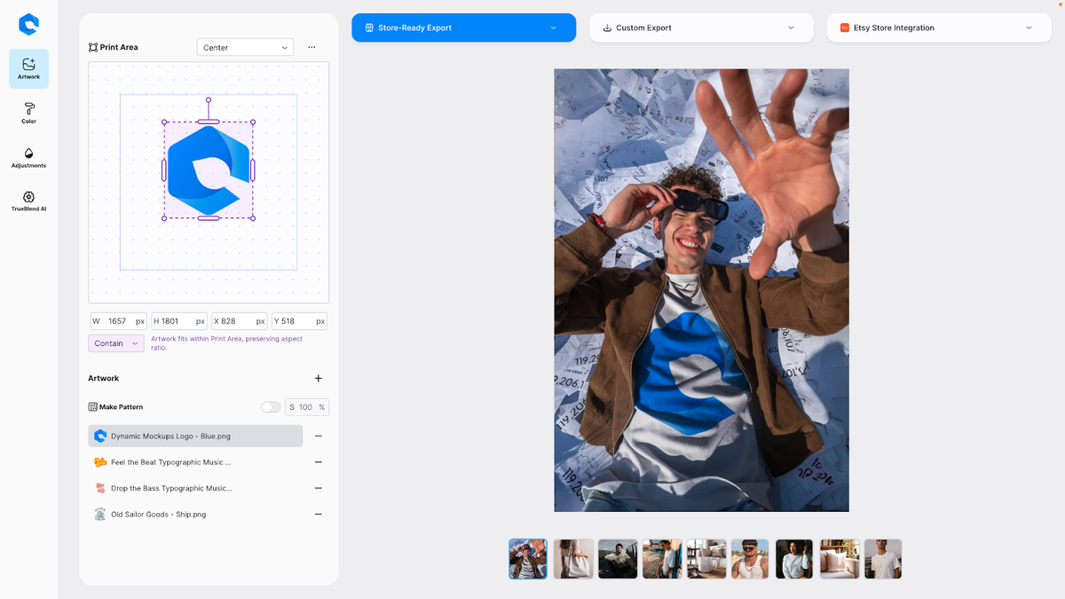 Create product mockups at scale