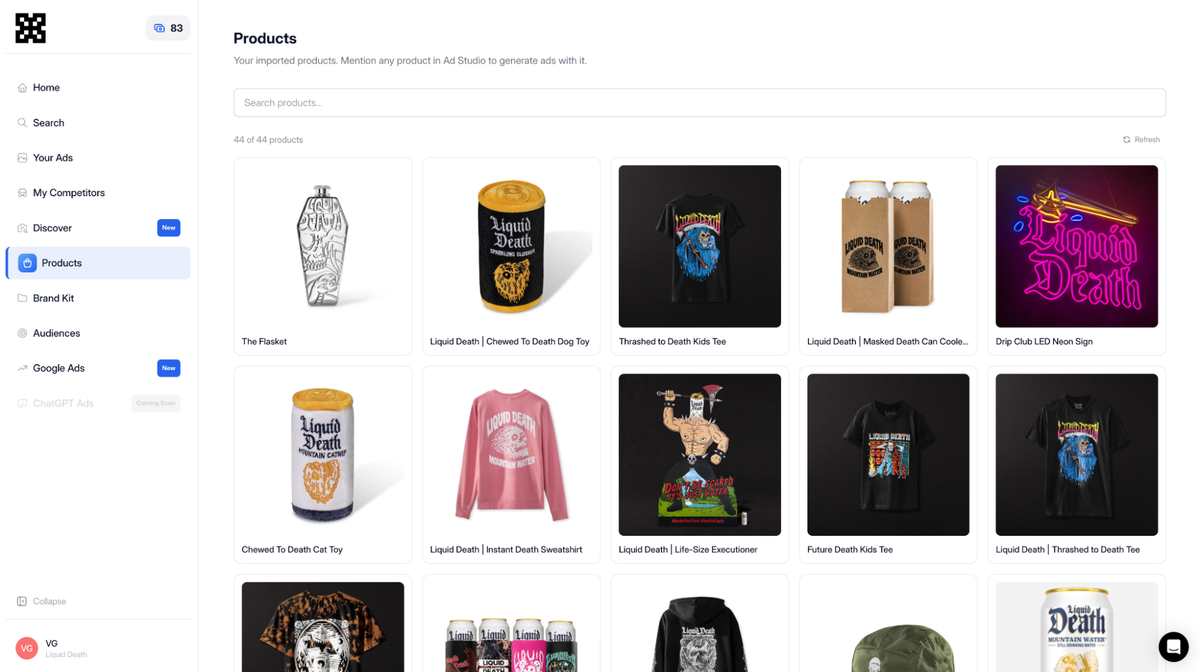 Sync your product catalog