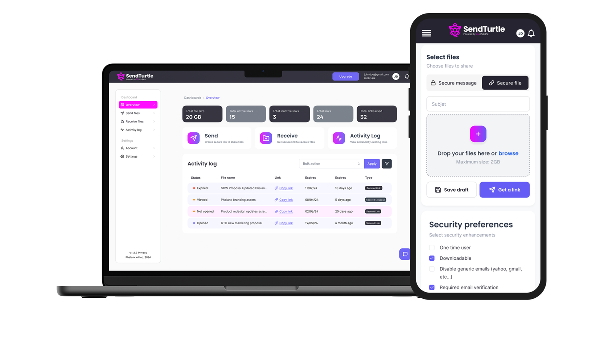 Secure file sharing
