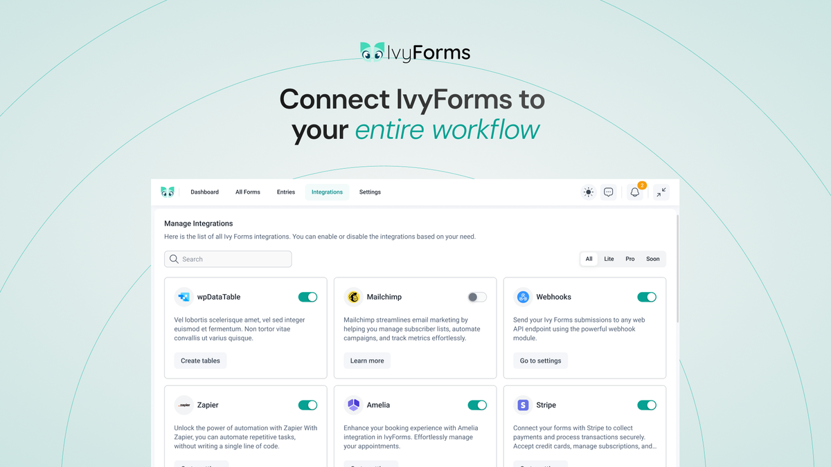 Plug forms into your stack