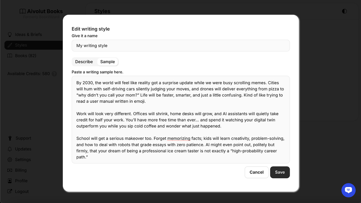 Publish in your unique voice