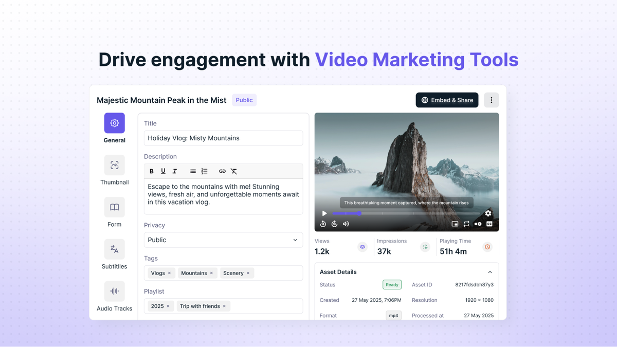 Manage your video library with ease